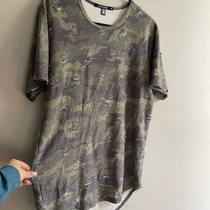 Mens camo waterfall shirt